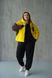 Женская весенняя куртка с капюшоном большого размера желтый р.44-62 tevi-5222 фото 5