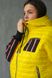 Женская весенняя куртка с капюшоном большого размера желтый р.44-62 tevi-5222 фото 4
