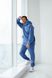 Утеплений спортивний костюм унісекс, колір джинс tevi-7711 фото 12