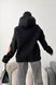 Женское худи оверсайз из теплого футера на флисе Урбан черный jf-урбан фото 4