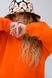 Детский теплый спортивный костюм на флисе унисекс оранжевый tevi-1520 фото 6