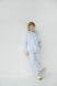 Спортивний дитячий костюм худі з капюшоном + джогери оверсайз трьохнитка демісезонний Сірий меланж tevi-1530 фото 2