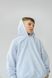 Спортивний дитячий костюм худі з капюшоном + джогери оверсайз трьохнитка демісезонний Сірий меланж tevi-1530 фото 9