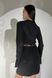 Необычное молодежное платье из костюмной ткани черного цвета jf- Клеменс фото 7