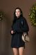 Жіночний теплий подовжений светр туніка розмір 42-56 чорний rm-СВ 0122 фото 4