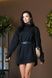 Жіночний теплий подовжений светр туніка розмір 42-56 чорний rm-СВ 0122 фото 3