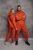 Утеплений спортивний костюм унісекс, помаранчевий tevi-7711 фото