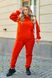 Утеплений спортивний костюм унісекс, помаранчевий tevi-7711 фото 3