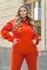Утеплений спортивний костюм унісекс, помаранчевий tevi-7711 фото 4