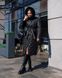 Подовжене зимове жіноче пальто чорний jf-вентар фото 1