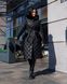Подовжене зимове жіноче пальто чорний jf-вентар фото 3
