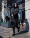 Подовжене зимове жіноче пальто чорний jf-вентар фото 4