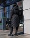 Подовжене зимове жіноче пальто чорний jf-вентар фото 5