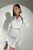 Необычное молодежное платье из костюмной ткани белого цвета jf- Клеменс фото