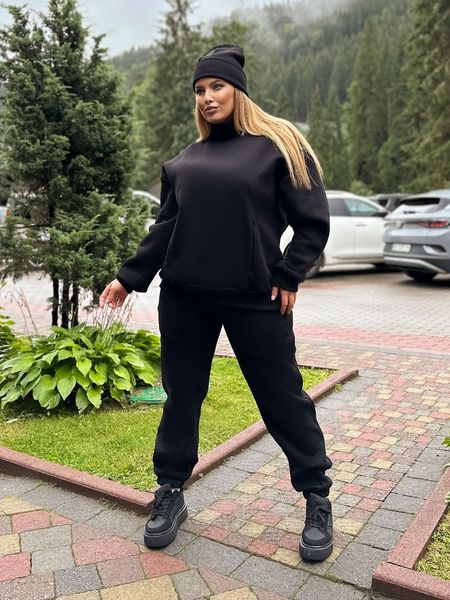 Теплий спортивний костюм "Sahara" Unesex чорний, 44-58р tevi-7723 фото