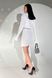 Необычное молодежное платье из костюмной ткани белого цвета jf- Клеменс фото 6