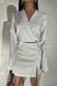 Незвичайне молодіжне плаття із костюмної тканини білого кольору jf- Клеменс фото 3
