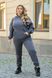 Утеплений спортивний костюм унісекс, колір графіт tevi-7711 фото 4
