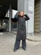 Жіноче зимове пальто з капюшоном чорного кольору MiD-140 фото 6