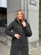 Жіноче зимове пальто з капюшоном чорного кольору MiD-140 фото 7