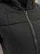 Женское зимнее пальто с капюшоном черного цвета MiD-140 фото 13