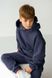 Детский теплый спортивный костюм на флисе унисекс графит tevi-1520 фото 4