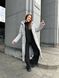 Женское зимнее пальто с капюшоном серого цвета MiD-140 фото 7