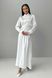 Вечірня сукня максі з поясом із атласу білого кольору jf-юнона фото 6