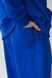 Спортивний костюм унісекс з капюшоном демісезонний оверсайз, трьохнитка, колір електрик tevi-7717 фото 7