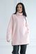 Женский теплый удлиненный свитер туника размер 42-56 розовый rm-СВ 0122 фото 13