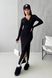 Стильна тепла міді сукня з капюшоном ангора чорного кольору jf-жозе фото 4