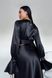 Нарядний жіночий костюм Блуза+Спідниця з атласу черного цвета jf-ліліан фото 4