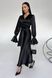 Нарядний жіночий костюм Блуза+Спідниця з атласу черного цвета jf-ліліан фото 6