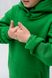Детский теплый спортивный костюм на флисе унисекс зеленый tevi-1520 фото 14