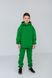 Детский теплый спортивный костюм на флисе унисекс зеленый tevi-1520 фото 10