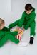 Дитячий теплий спортивний костюм на флісі унісекс зелений tevi-1520 фото 15
