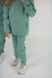 Дитячий теплий спортивний костюм на флісі унісекс бірюзовий tevi-1520 фото 5
