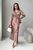 Нарядный женский костюм Блуза+Юбка из атласа кольору мокко jf-ліліан фото