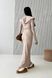 Стильна тепла міді сукня з капюшоном ангора колір бежевий jf-жозе фото 5