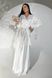 Неперевершена вечірня сукня максі на запах з ніжного шовку армані білий jf- Шик фото 6