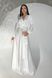 Неперевершена вечірня сукня максі на запах з ніжного шовку армані білий jf- Шик фото 5