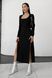 Чорна сукня облягаючого крою з високими розрізами з боків jf- містік фото 5