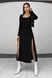 Чорна сукня облягаючого крою з високими розрізами з боків jf- містік фото 1