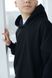 Спортивный детский костюм худи с капюшоном + джогеры оверсайз трехнить демисезонный Черный tevi-1530 фото 6