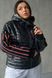 Женская весенняя куртка с капюшоном большого размера черный р.44-62 tevi-5222 фото 4