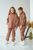 Дитячий теплий спортивний костюм на флісі унісекс колір шоколад tevi-1520 фото