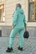 Утепленный спортивный костюм унисекс, цвет бирюзовый tevi-7711 фото 4