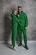 Утепленный спортивный костюм унисекс, зеленый tevi-7711 фото 1