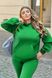 Утепленный спортивный костюм унисекс, зеленый tevi-7711 фото 3